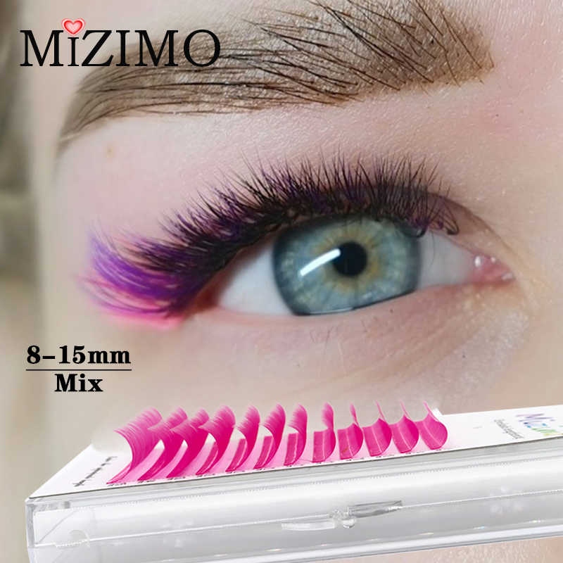 Beauty Flower Makeup - Gül rengi 8-15 uzunluk karışık doğal