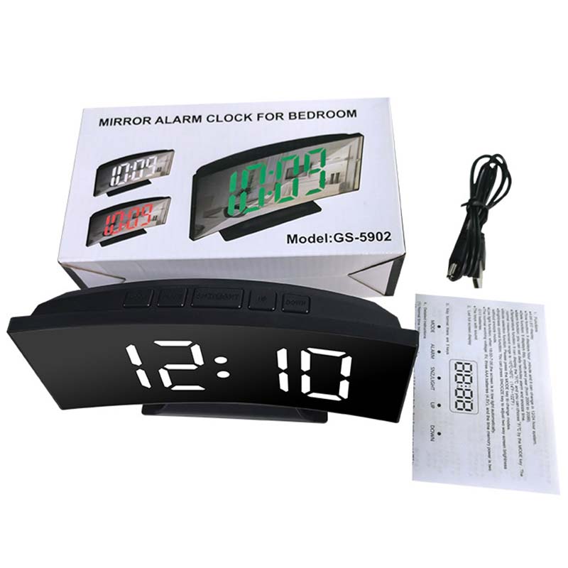 Beauty Makeup Desk - 1 adet LED Ayna Dijital Saat