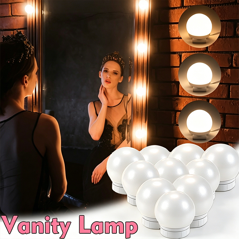Beauty Makeup Desk - 10 LED Makyaj Aynası Ampul Seti,