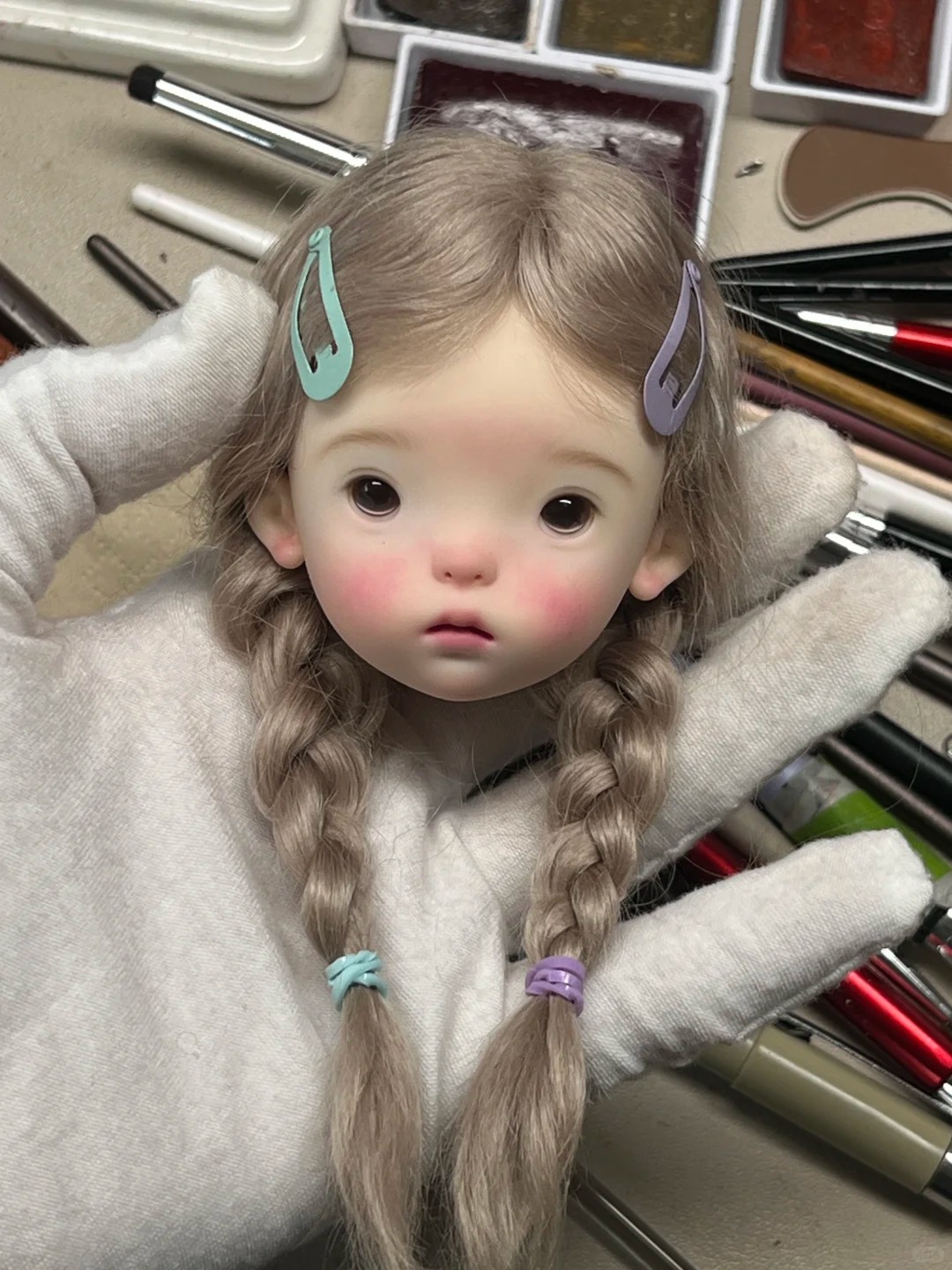 Just Beauty Makeup - SD BJD Bebek 1/6 Landoudou Kafa