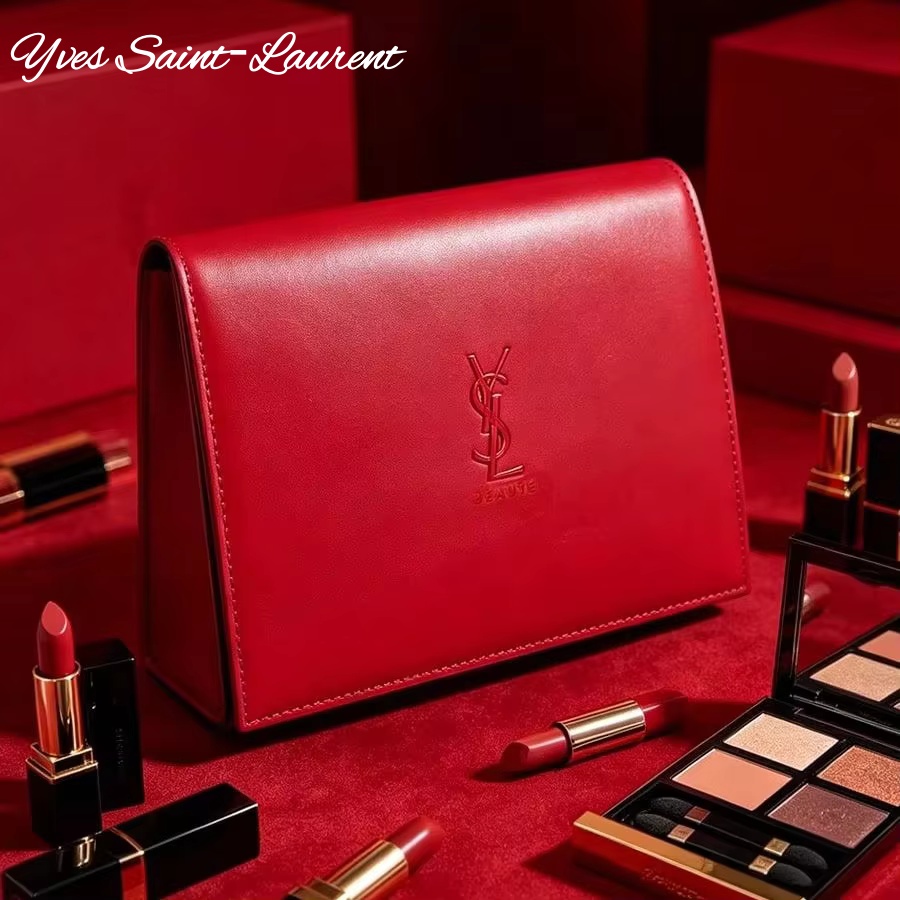 Ysl Beauty Makeup - YSL Saint Laurent Kırmızı Deri Kozmetik