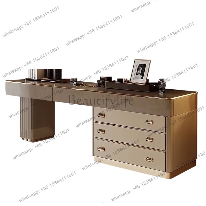 Beauty Makeup Vanity Set - Tam Set Ahşap Makyaj Masası İskandinav