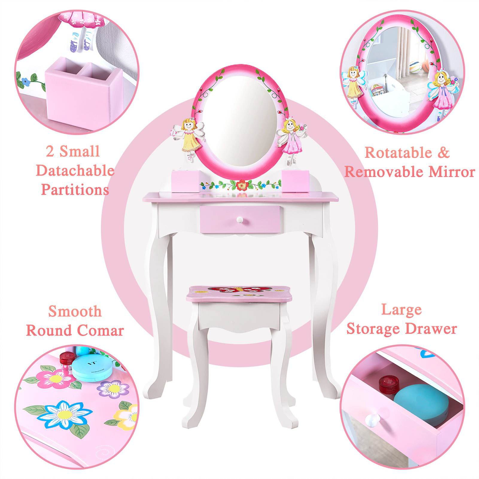 Çocuklar için Çiçek Desenli Ah - Beauty Makeup Desk incelemesi ve fiyatı