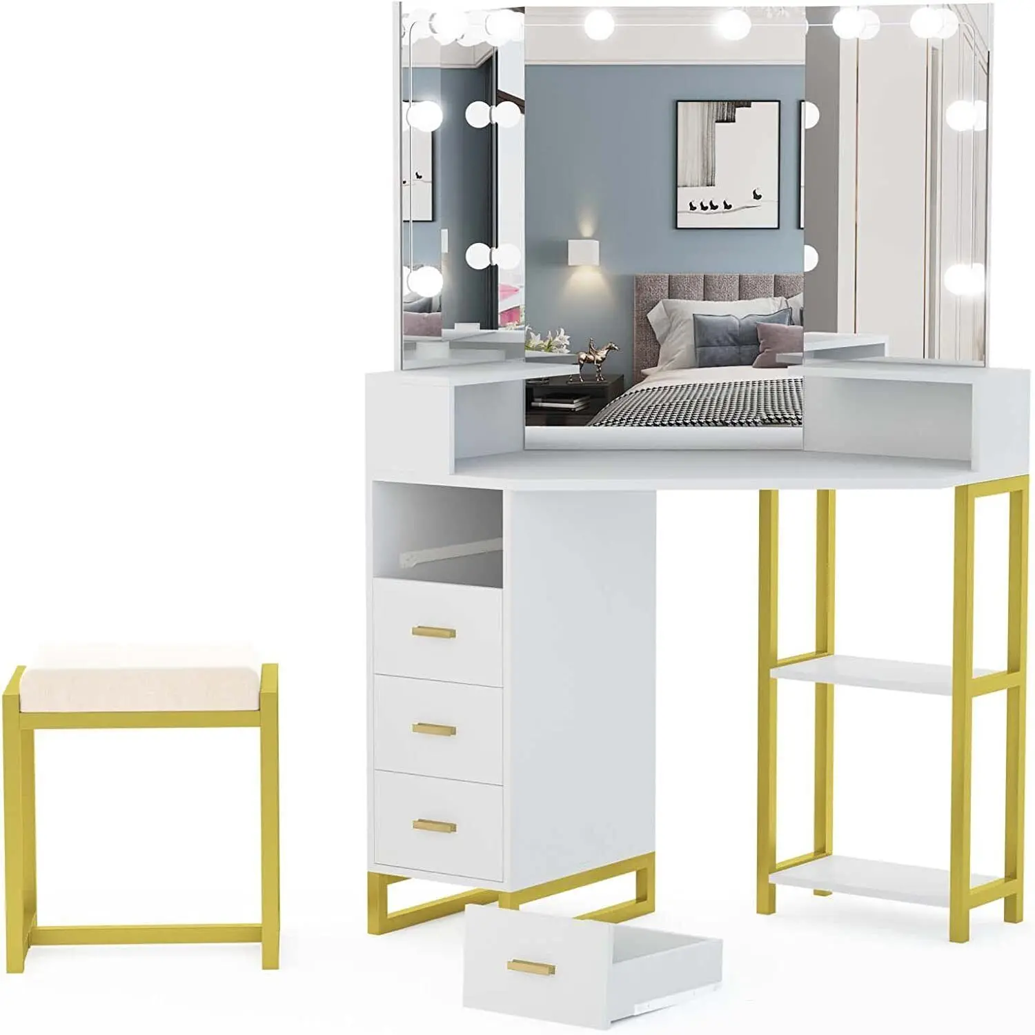 LED Işıklı Aynalı Güzellik Mak - Beauty Makeup Vanity Set incelemesi ve fiyatı