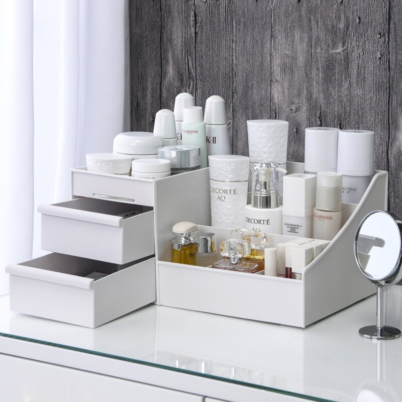 1 Adet Beyaz Plastik Çekmeceli - Beauty Makeup Desk incelemesi ve fiyatı