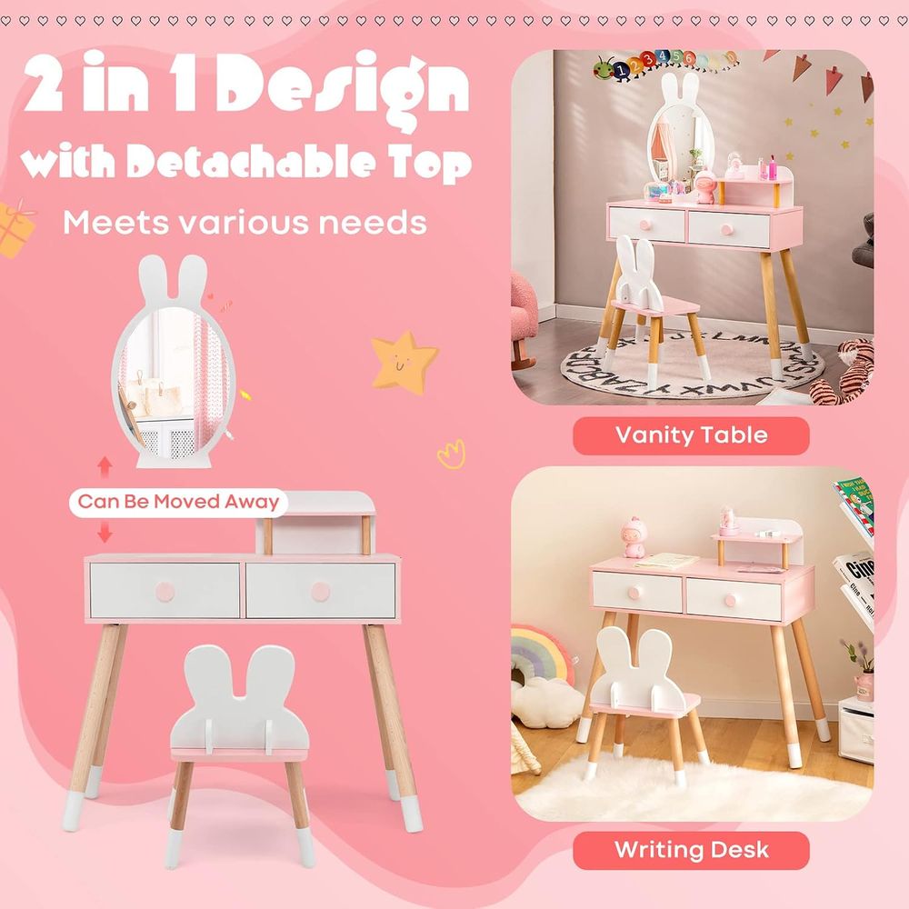 EY Kids Vanity, Tavşan Temalı  - Beauty Makeup Vanity Set incelemesi ve fiyatı