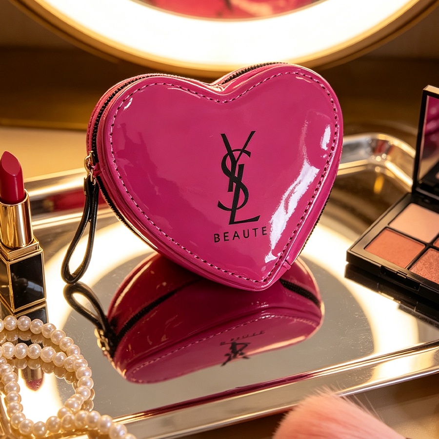 YSL Pembe Kalp Makyaj Çantası  - Ysl Beauty Makeup incelemesi ve fiyatı
